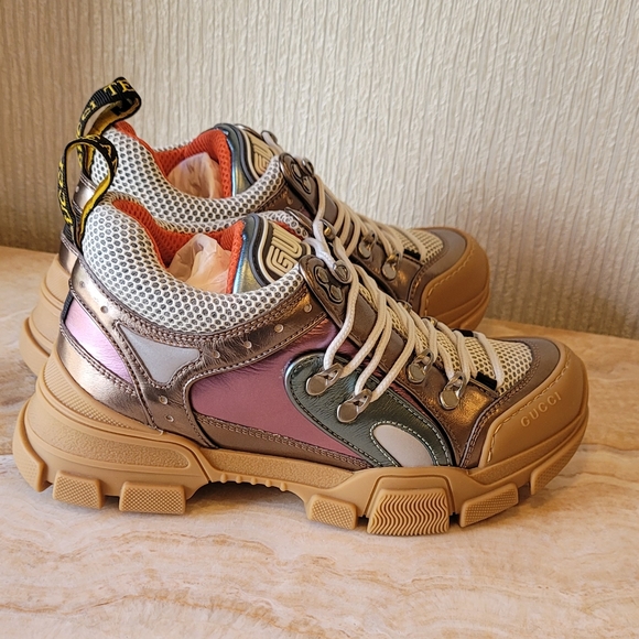 Gucci Flashtreck Metallic Sneakers MSRP $1,140 - Picture 11 of 15